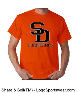 Orange Adult T-shirt - Customizable Design Zoom